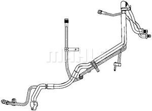 mahleoriginal Hochdruck-/Niederdruckleitung, Klimaanlage Mahle Original AP 135 000P