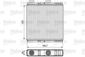 Wärmetauscher, Innenraumheizung Valeo 811543