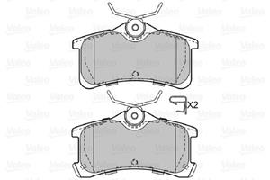 Bremsbelagsatz, Scheibenbremse Hinterachse Valeo 598810