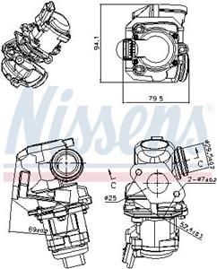 AGR-Ventil Nissens 98150