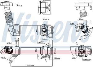 Kühler, Abgasrückführung Nissens 989281