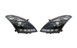 Suzuki Set koplampen DRL-Look passend voor  Swift YP6 2010- - Zwart