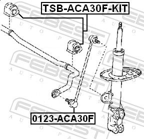 Stange/Strebe, Stabilisator Vorderachse Febest 0123-ACA30F