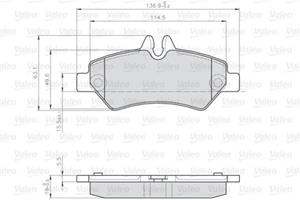 Mercedes-Benz Remblok Vul Vw Crafter (06 )