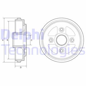 Bremstrommel DELPHI BF602