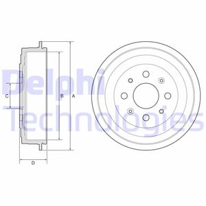 Bremstrommel DELPHI BF619