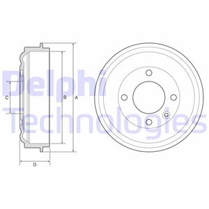 Bremstrommel DELPHI BF638