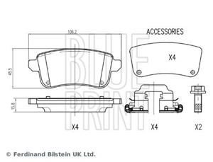 Nissan remblokkenset