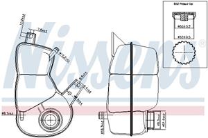 Ausgleichsbehälter, Kühlmittel Nissens 996174