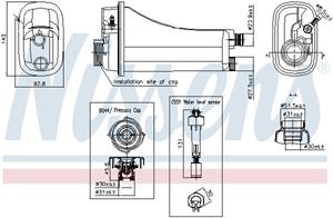 Ausgleichsbehälter, Kühlmittel Nissens 996290