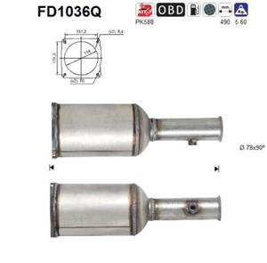 Ruß-/Partikelfilter, Abgasanlage AS FD1036Q