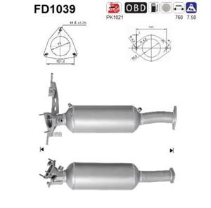 Ruß-/Partikelfilter, Abgasanlage AS FD1039