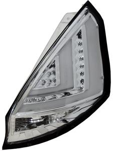 Ford Set LED Achterlichten passend voor  Fiësta VII 3/5-deurs 2008-2012 - Chroom