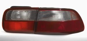 Set Achterlichten passend voor Honda Coupe/Sedan 1992-1995 - Rood/Wit