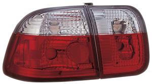 Honda Set Achterlichten passend voor  Civic Sedan 1996-2001 - Rood/Helder