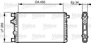 Kühler, Motorkühlung Valeo 732789