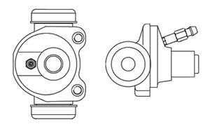 Radbremszylinder Hinterachse Bosch F 026 002 365
