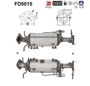 Ruß-/Partikelfilter, Abgasanlage AS FD5015