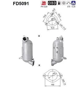 Ruß-/Partikelfilter, Abgasanlage AS FD5091