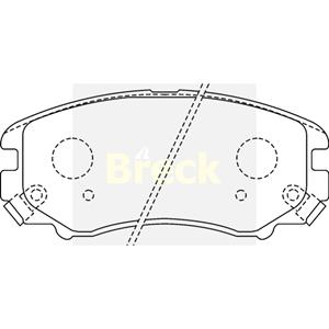 Breck Remblokkenset, schijfrem  23891 00 701 10