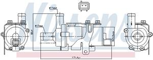 NISSENS Wasserpumpe TOYOTA 831114 1629021010,1629021011 Kühlmittelpumpe,Kühlwasserpumpe