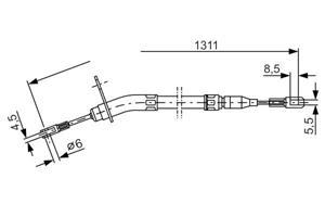 mercedes-benz Handremkabel