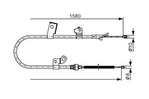 Toyota Handremkabel