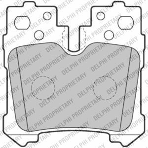 Delphi Remblokset, schijfrem  LP2214