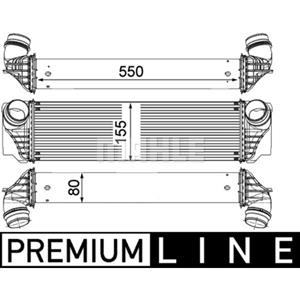 Ladeluftkühler BEHR MAHLE CI 183 000P