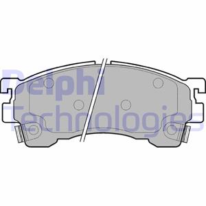 Bremsbelagsatz, Scheibenbremse Vorderachse Delphi LP801