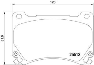 Bremsbelagsatz, Scheibenbremse Vorderachse Brembo P 30 052