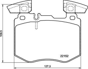 Bremsbelagsatz, Scheibenbremse Vorderachse Brembo P 50 159