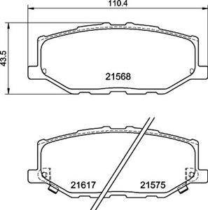 Remblokkenset, schijfrem BREMBO, u.a. für Suzuki