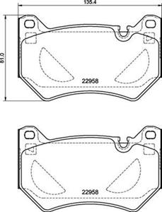 Bremsbelagsatz, Scheibenbremse Vorderachse Brembo P 85 177