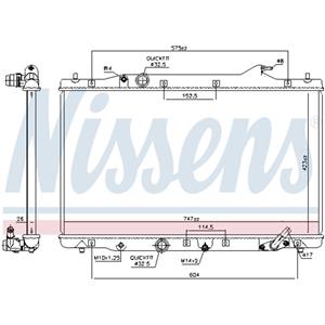 Nissens Radiator, motorkoeling  606216