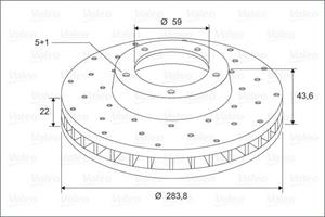 Valeo Bremsscheibe Vorderachse  886265