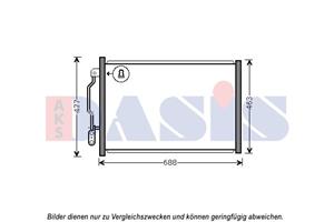 AKS Dasis Kondensator, Klimaanlage  122034N