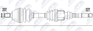 NTY Antriebswelle Vorderachse  NPW-CT-019