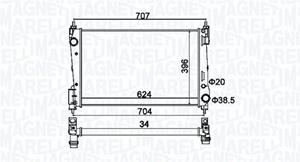 Magneti Marelli Kühler, Motorkühlung  350213151200