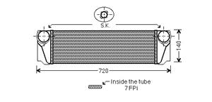 bmw INTERCOOLER 525D/530D/730D