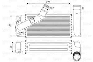 Valeo Ladeluftkühler  818351