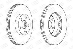 Champion Bremsscheibe Vorderachse  562647CH-1