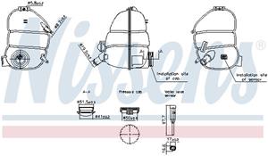 Ausgleichsbehälter, Kühlmittel NISSENS 996340