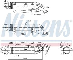 Abgasenkühler NISSENS NIS 989414