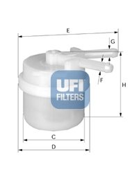 UFI Kraftstofffilter  31.024.00
