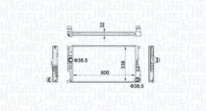 Magneti Marelli Kühler, Motorkühlung  350213159600