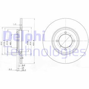 Bremsscheibe Vorderachse Delphi BG2017