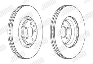 Jurid Bremsscheibe Vorderachse  563176JC-1