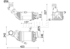 Mahle Original Ladeluftkühler  CI 658 000P