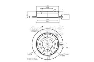 Ashuki Bremsscheibe Hinterachse  0993-1402